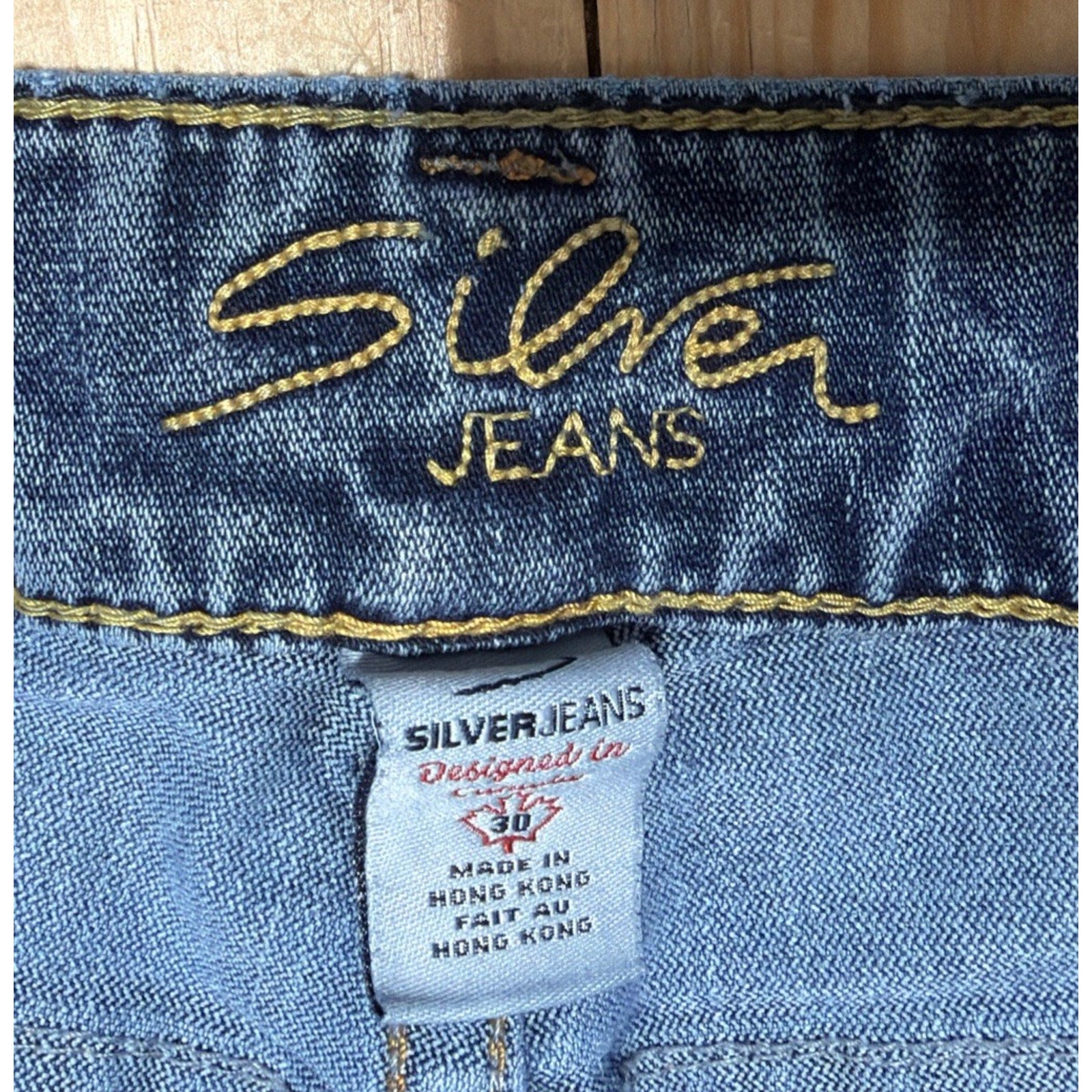 Silver Suki Bootcut Jeans Women's 30 Blue Stretch Denim Mid Rise