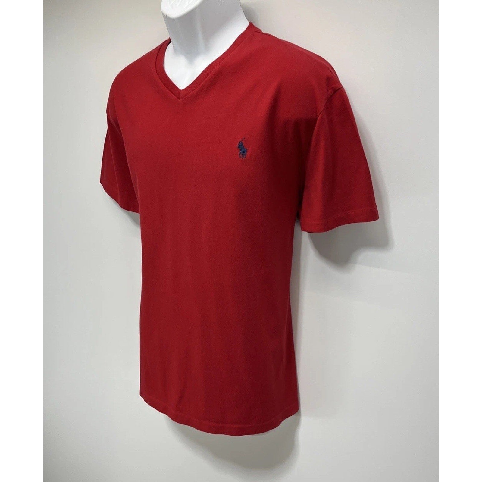 Polo Ralph Lauren Men’s Classic-Fit V-Neck Jersey T-Shirt Red L Large