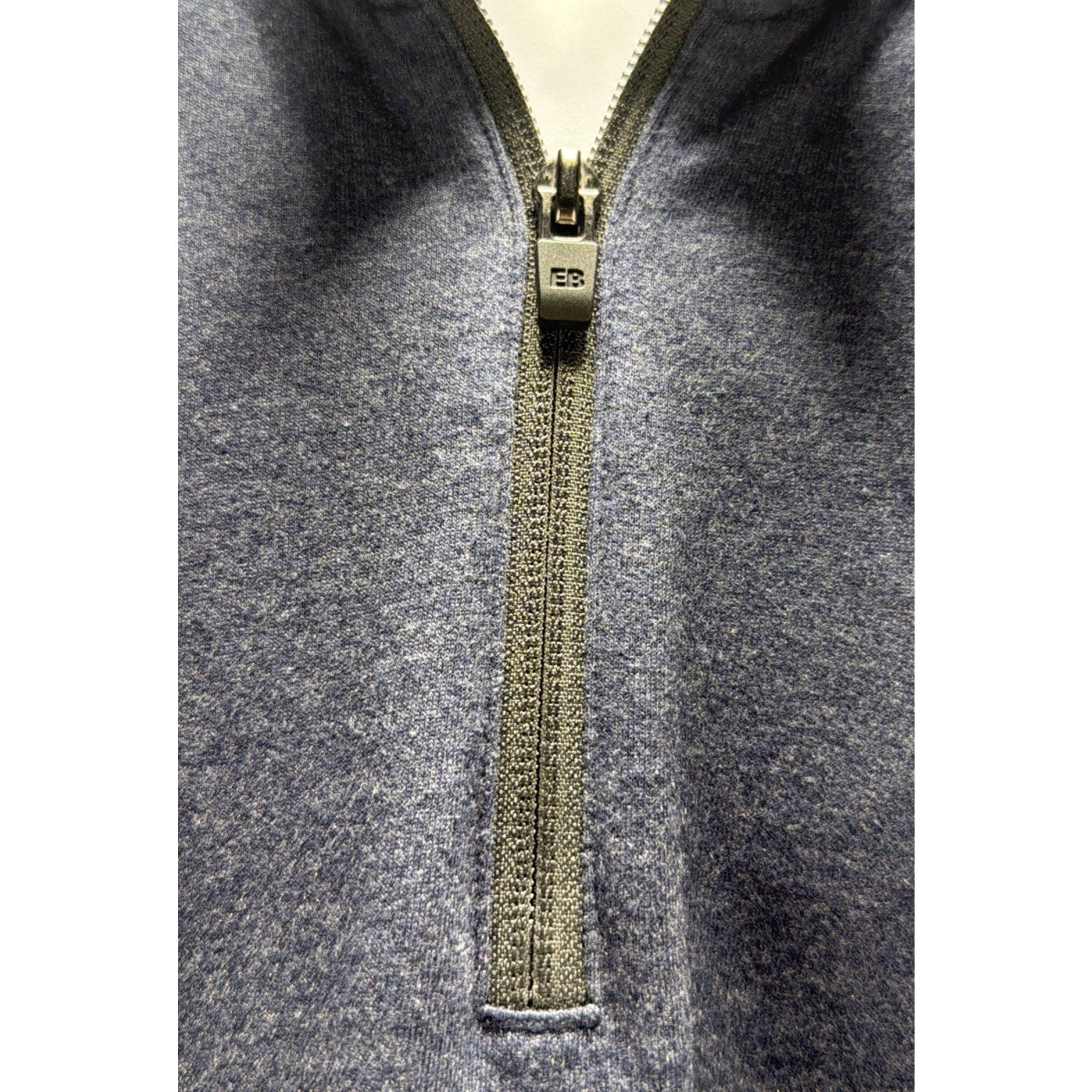 Men's Eddie Bauer Signature Super Soft Fleece Lined 1/4-Zip Size XL Blue