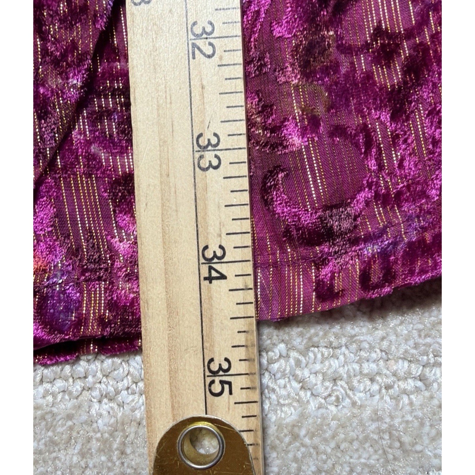 NWT LOFT $120 Shimmer Floral Velvet Wrap Dress Puff V-Neck Pink Purple Size 2