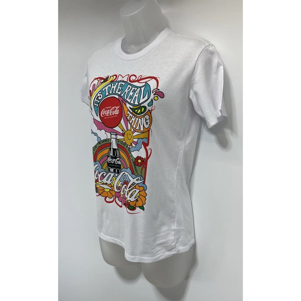 Coke Its the Real Thing XS White Short Sleeve T-Shirt.