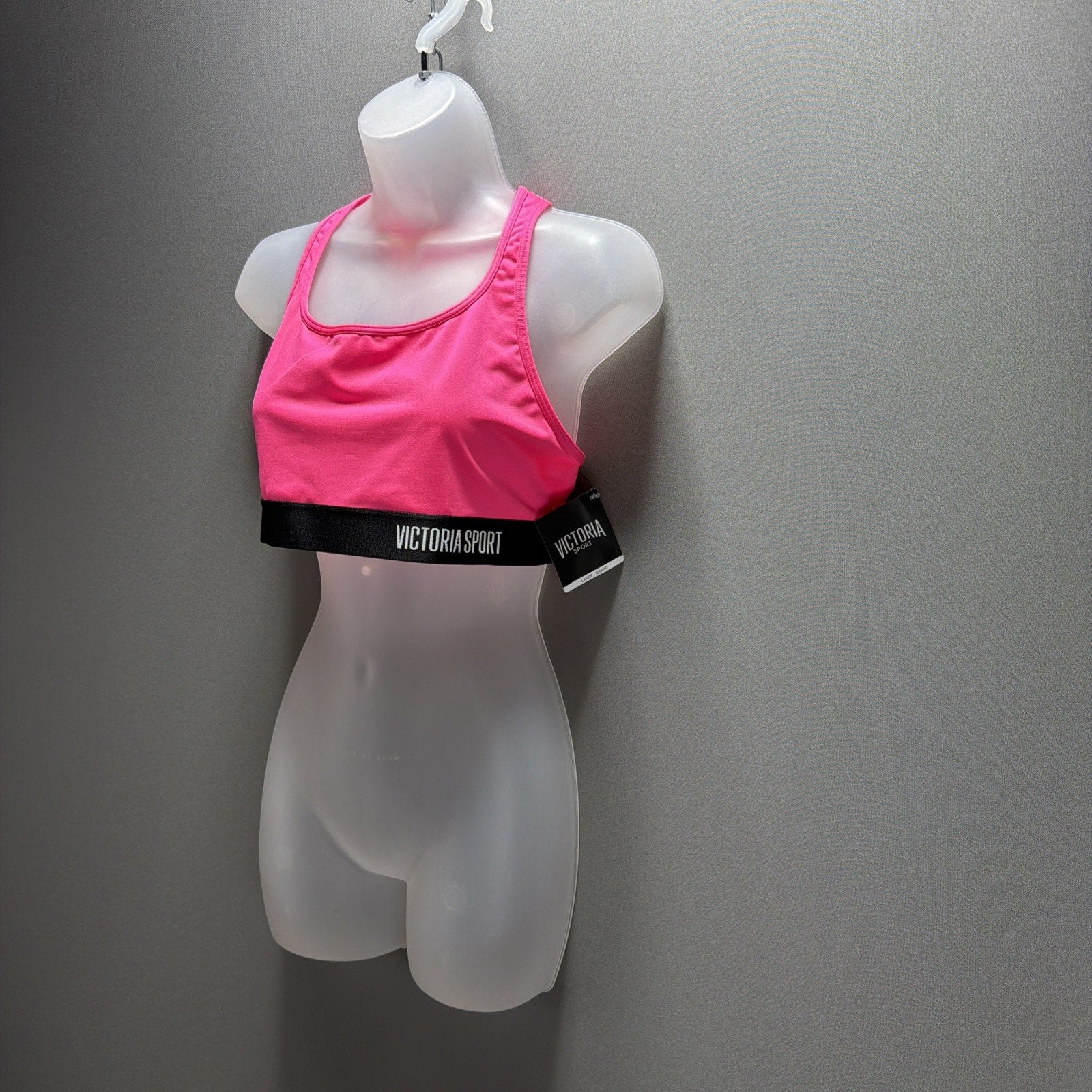 Victoria's Secret The Player VICTORIA SPORT Raceback Sport Bra Pink Size L NWT