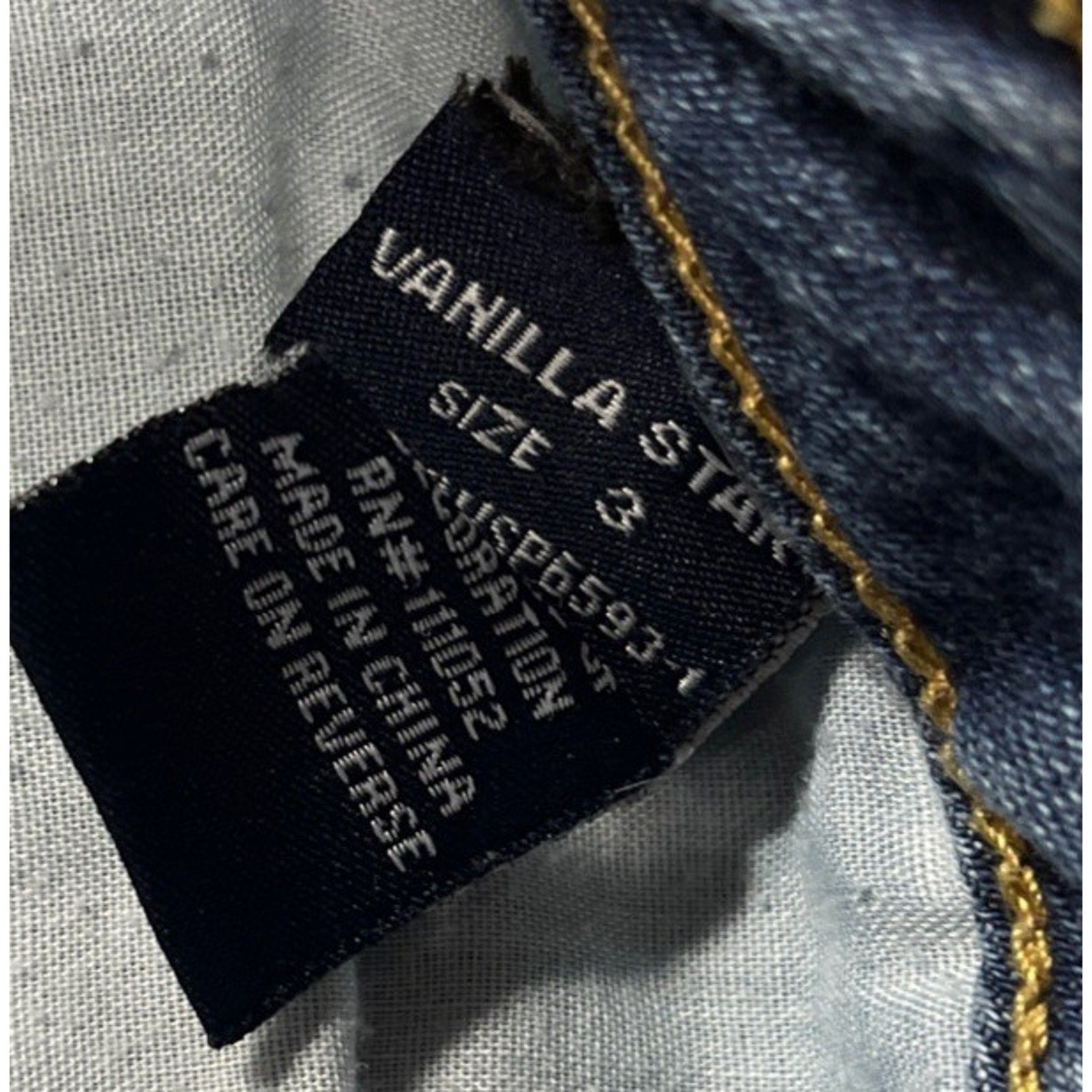 Juniors Vanilla Star Denim Skirt 3