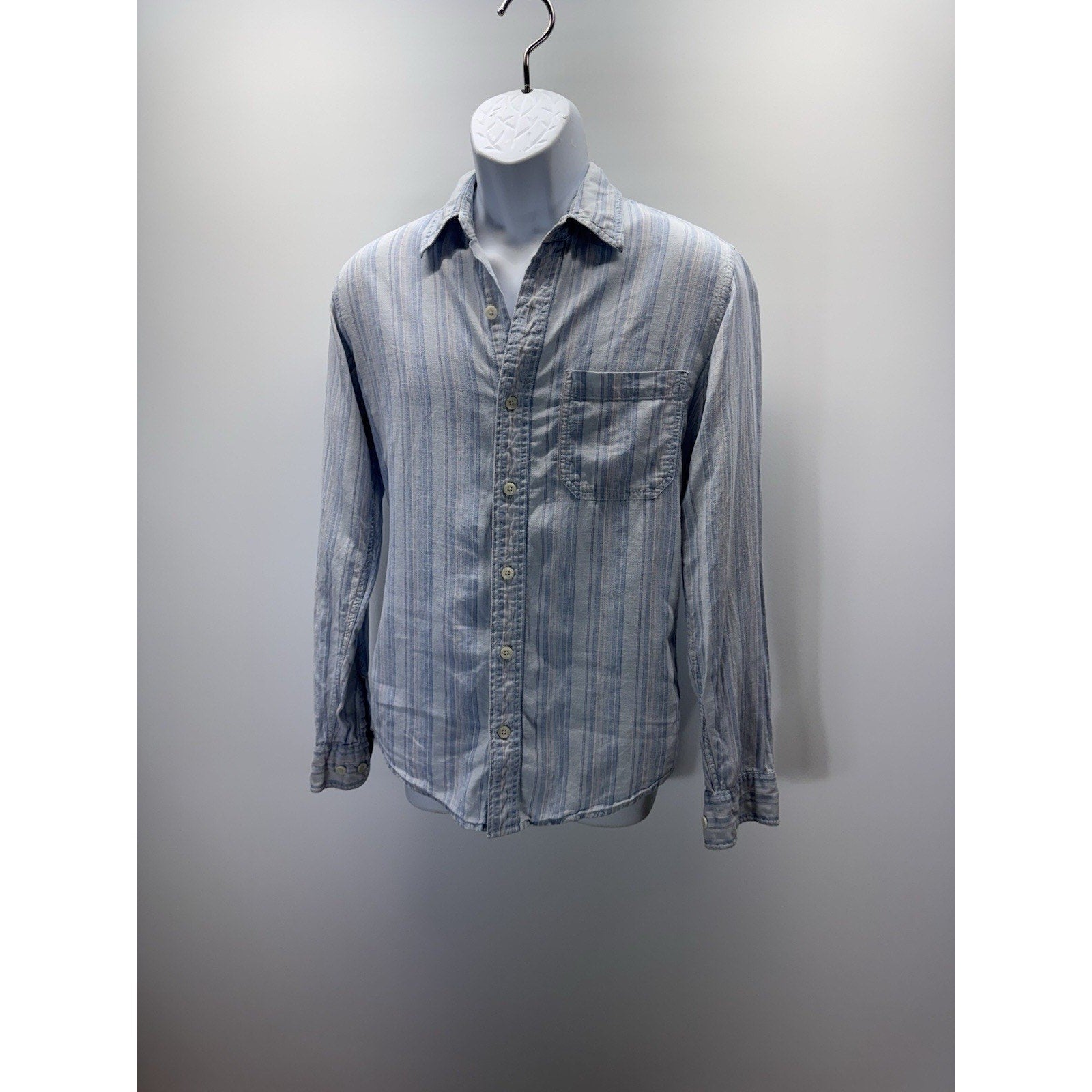 BKE Buckle Men’s S Striped Slim Fit Longsleeve Shirt