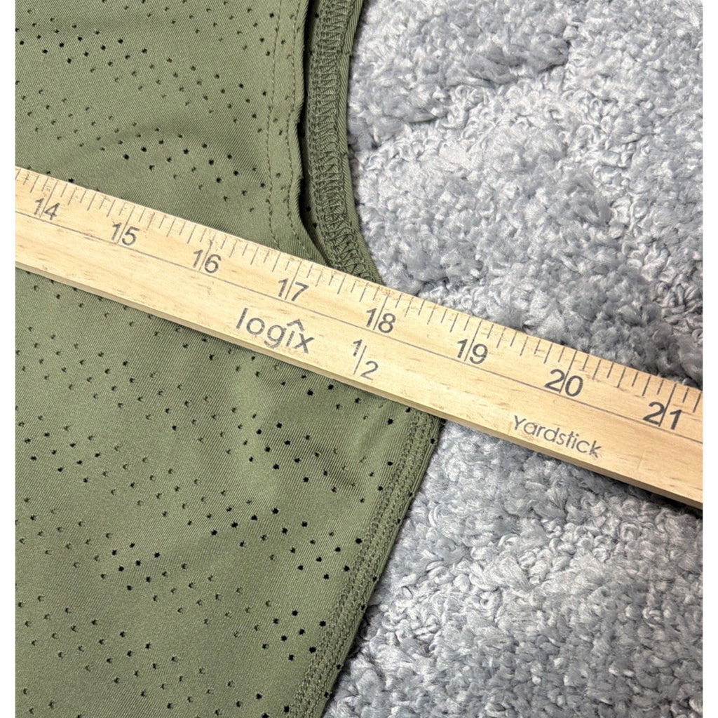 Zyia Active Shirt Womens Large Green Tank Top Mesh Pullover Sleeveless Gym Yoga