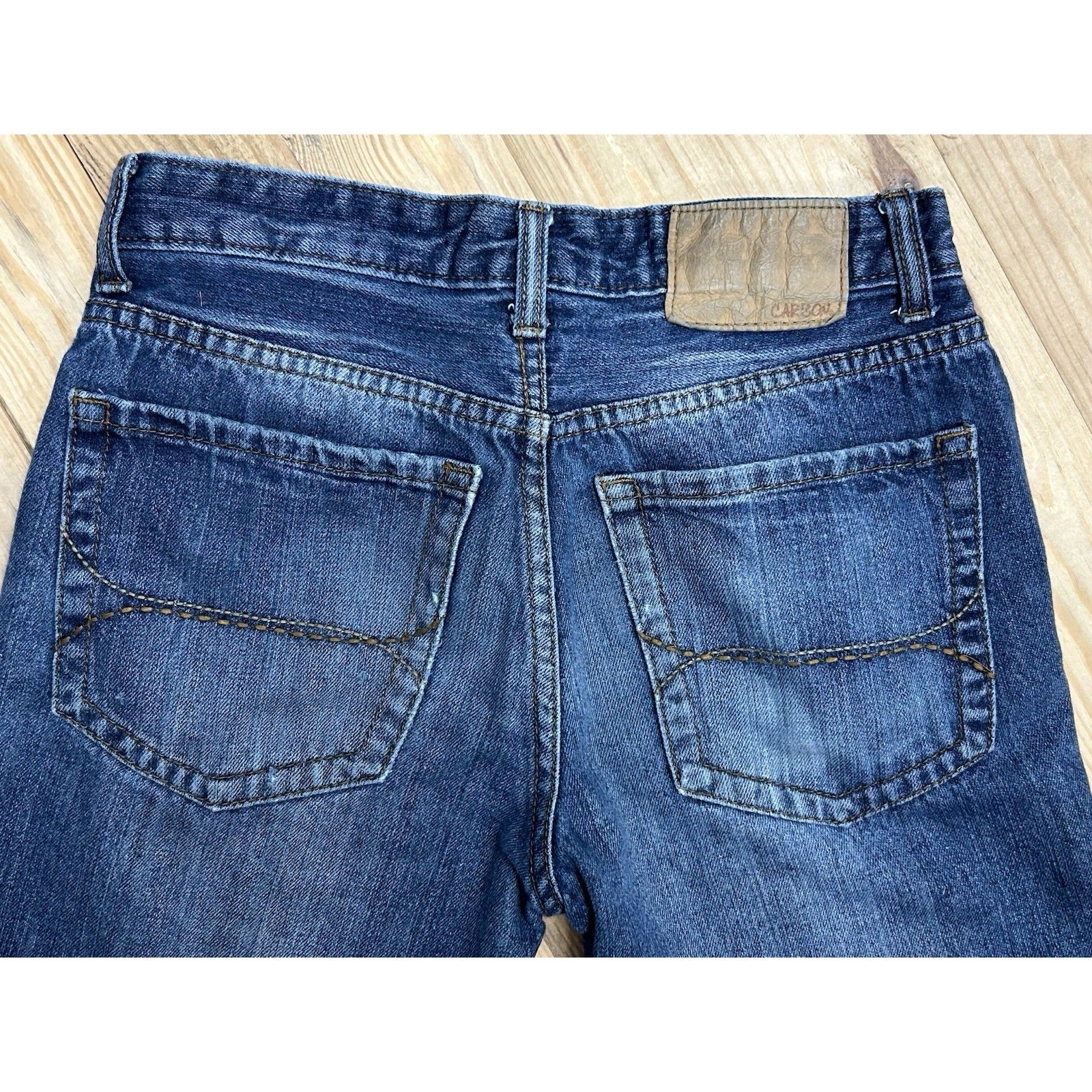 Carbon Boot Cut Jeans Men's 28x32 Blue Denim Streetwear.
