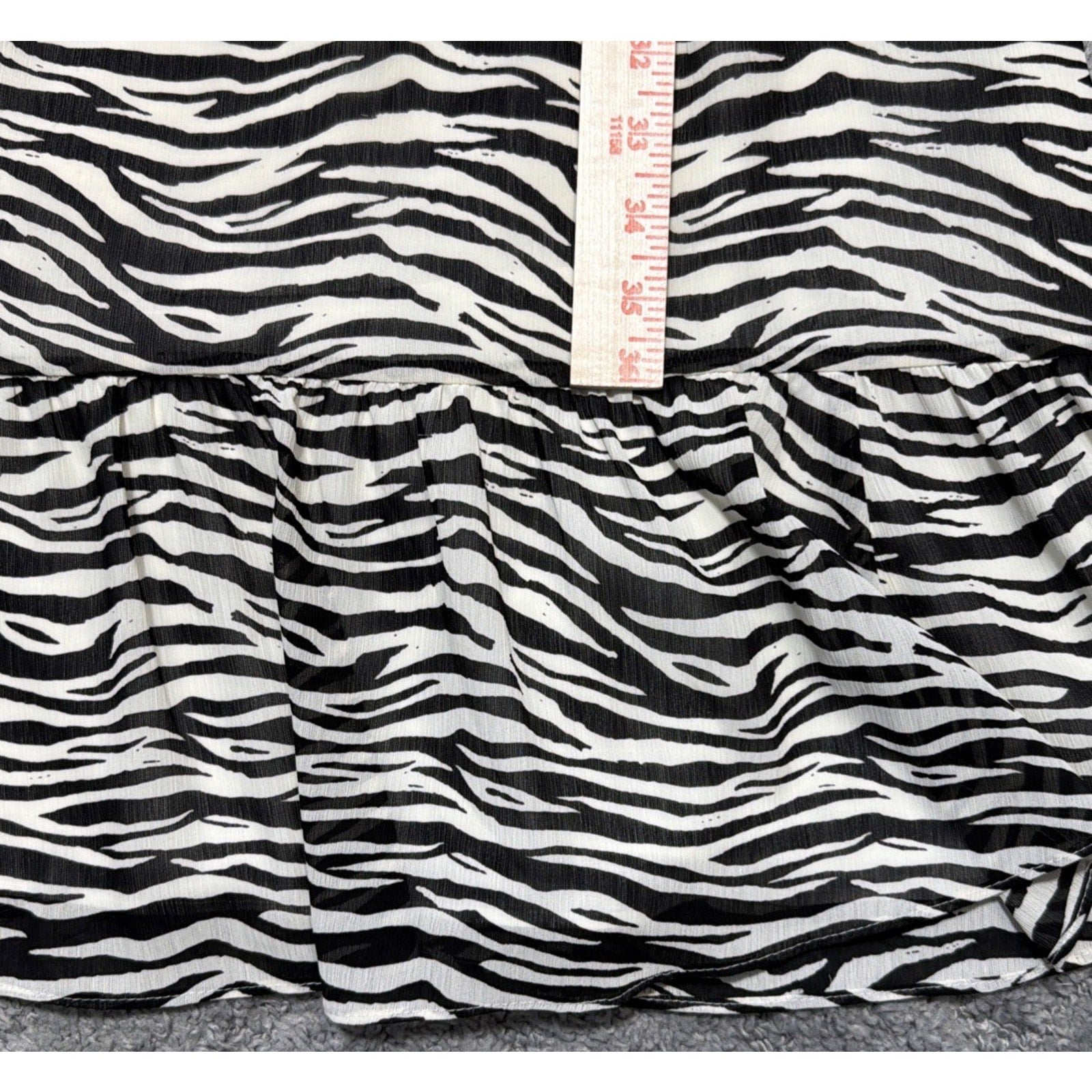 J.Crew Zebra Print Midi Dress Womens 8 Tiered Sleeveless Fit & Flare NWT $110