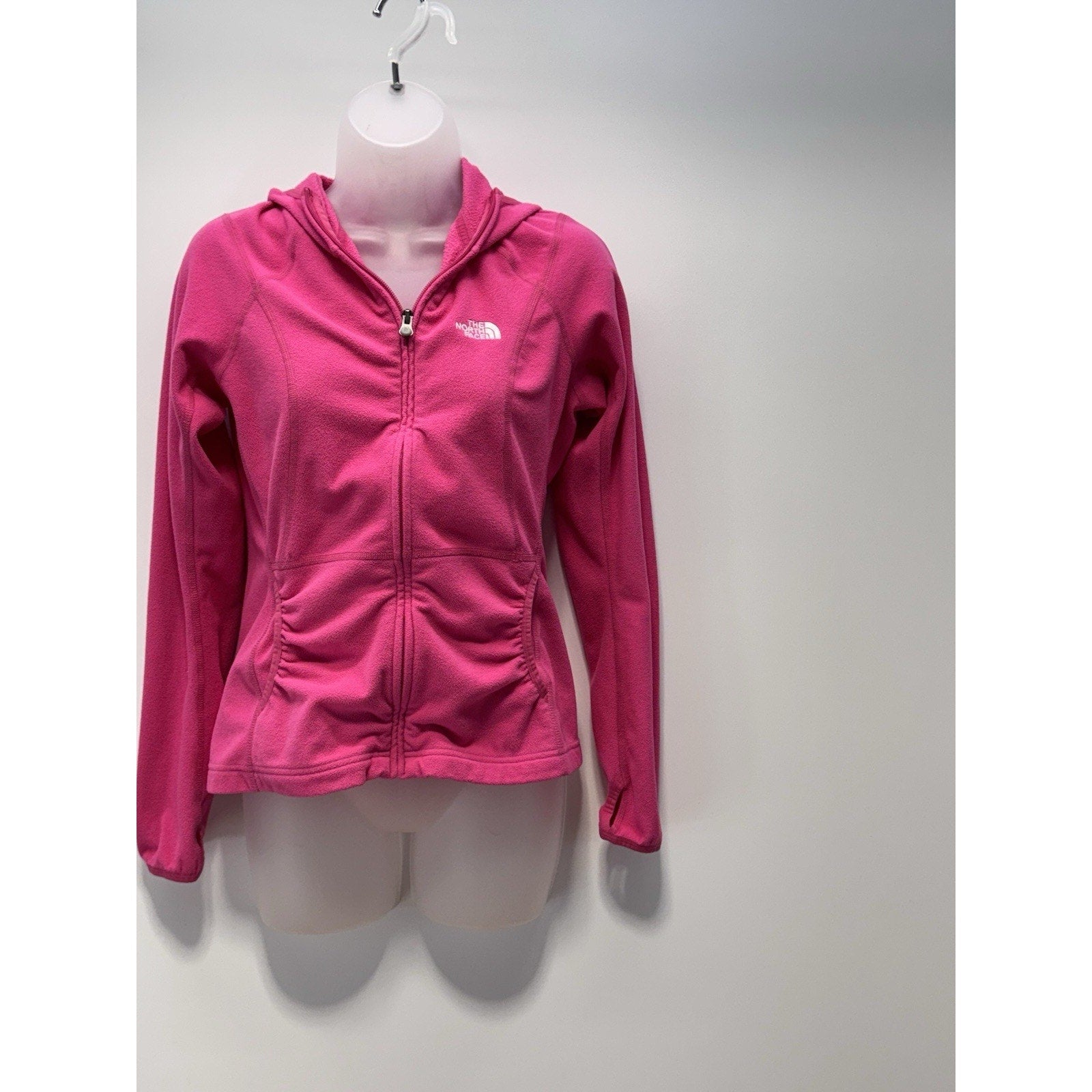 The North Face Pocket Hoodie Jacket Yoga Pilates Fleece Hot Pink Women’s Small