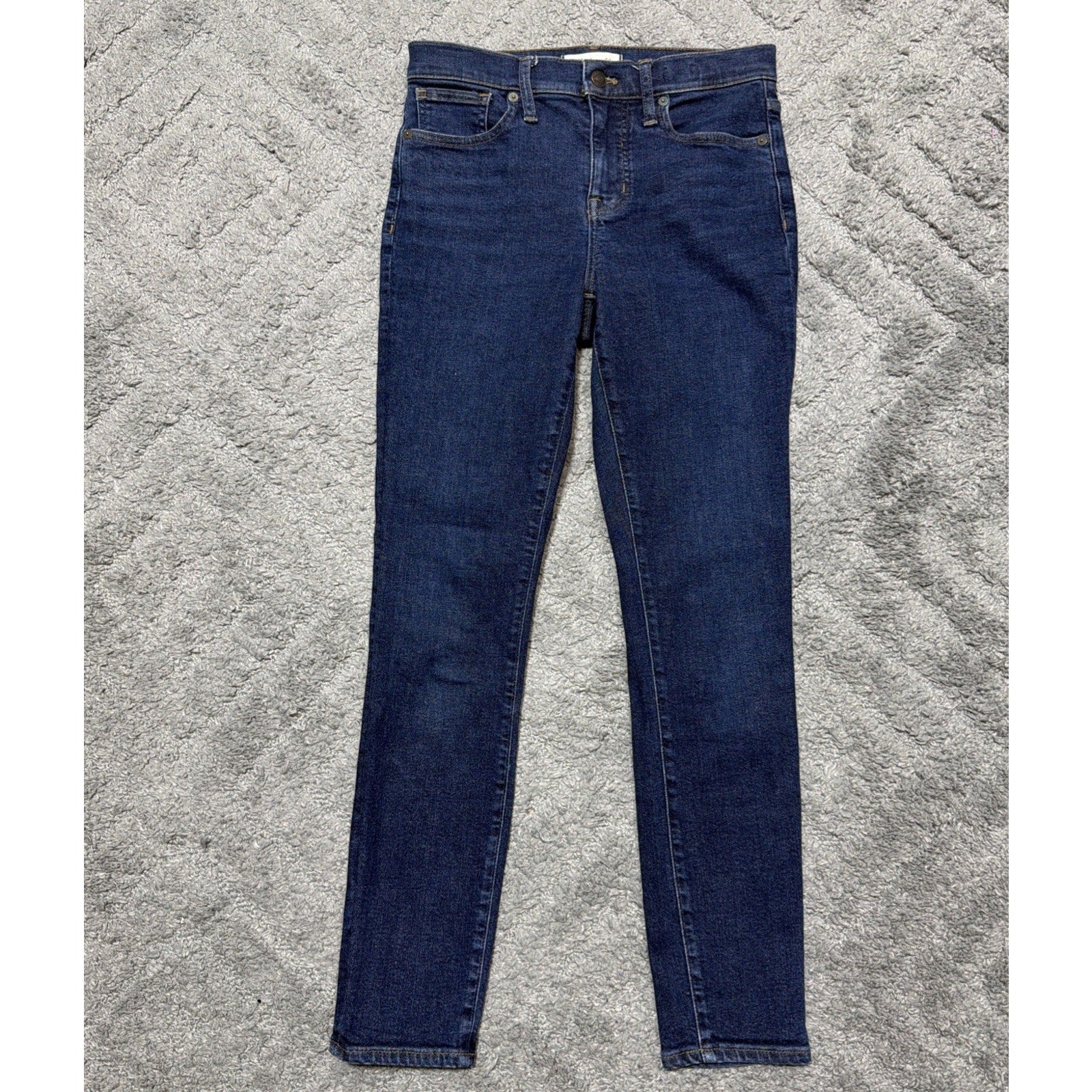 Madewell 9" Mid-Rise Skinny Denim Jeans Women Sz 26 Orland Wash
