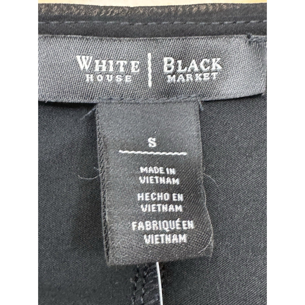 White House Black Market Womens Dress V-Neck Long Sleeve Side Slit Stretch Small