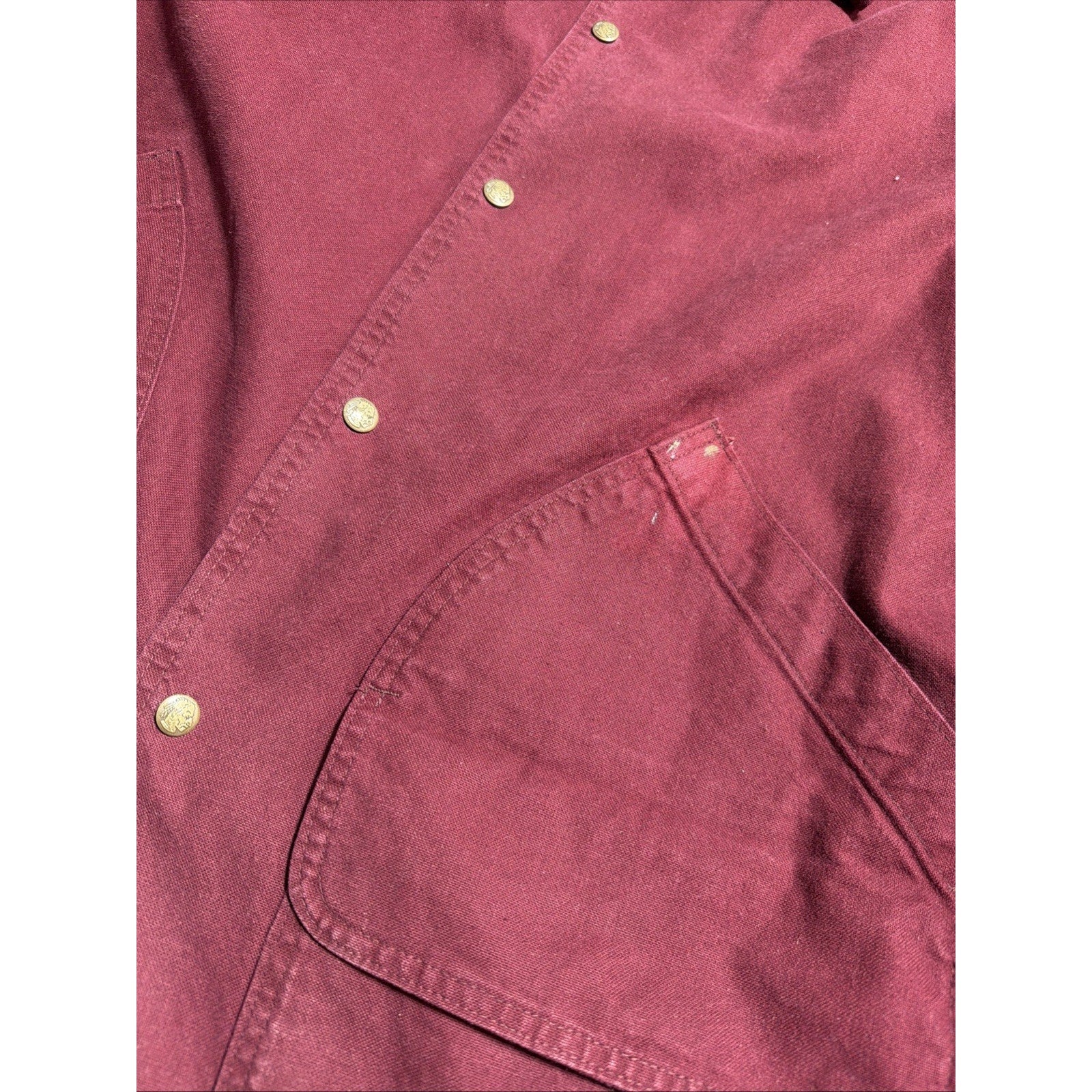 Vintage Woolrich Made USA Aztec Blanket Wool Lined BarnChore Canvas Jacket XL