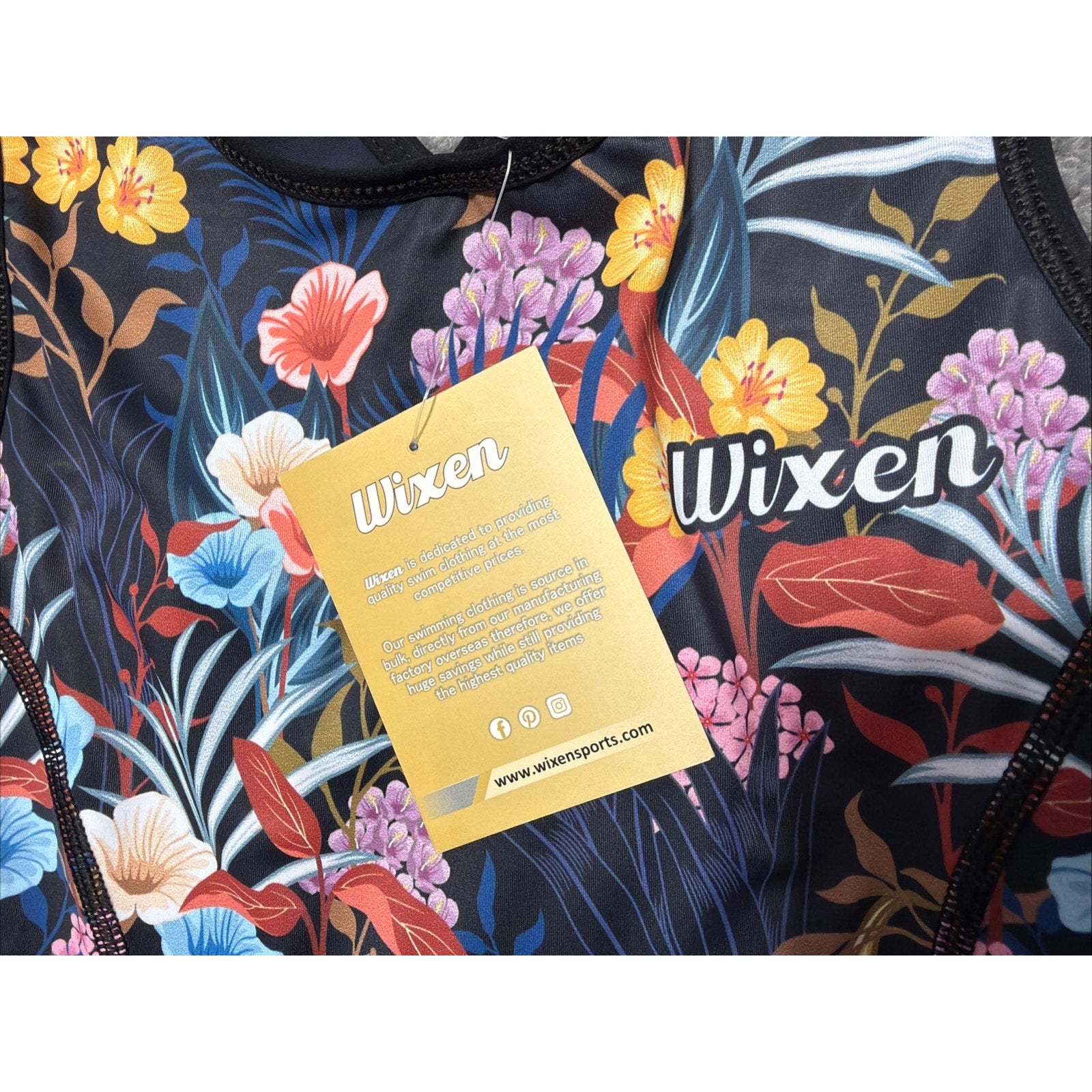 WIXEN Women's Triathlon Suit Sleeveless Tri Suit Padded Cycle Race Swim Bike S