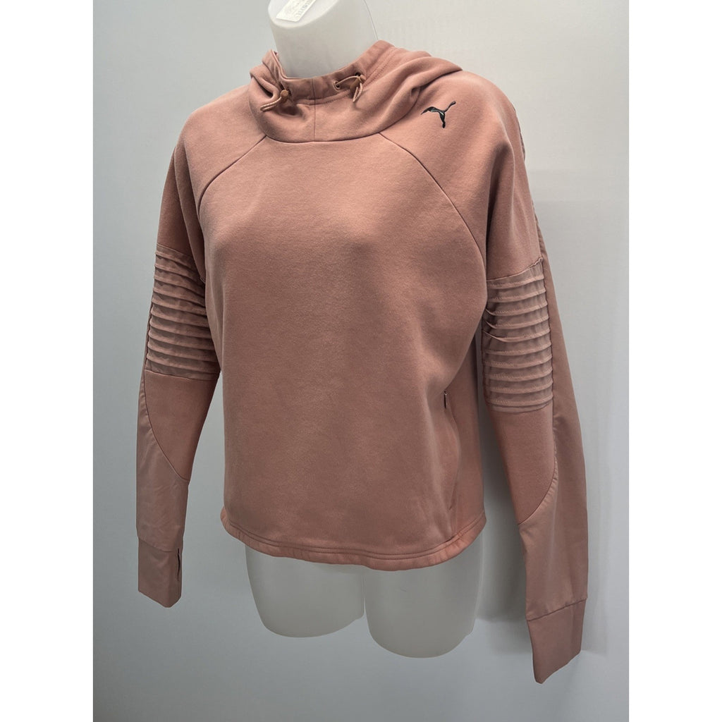 Puma Women's Pullover Hoodie Dry Cell Evostripe Coral S
