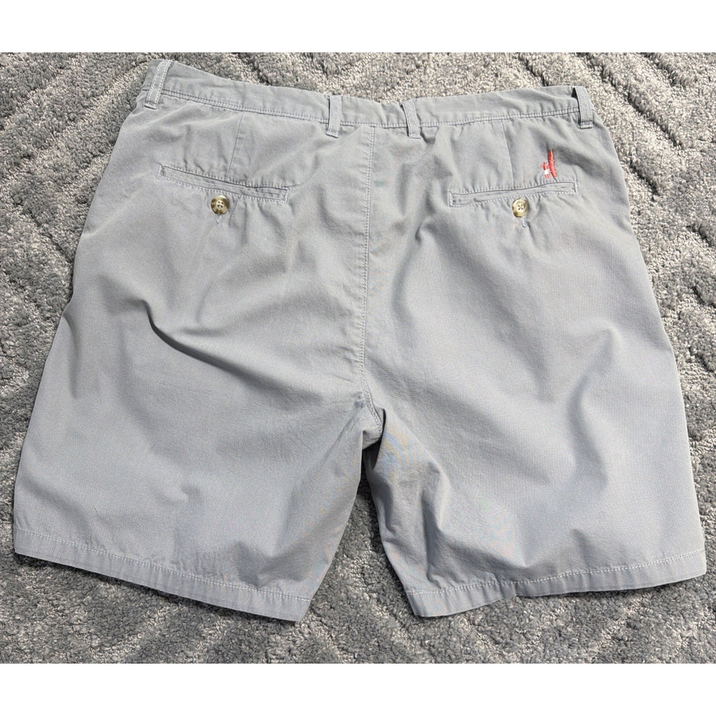 Johnnie-O 38x8" Gray West Coast Prep Style Chino Mens Shorts