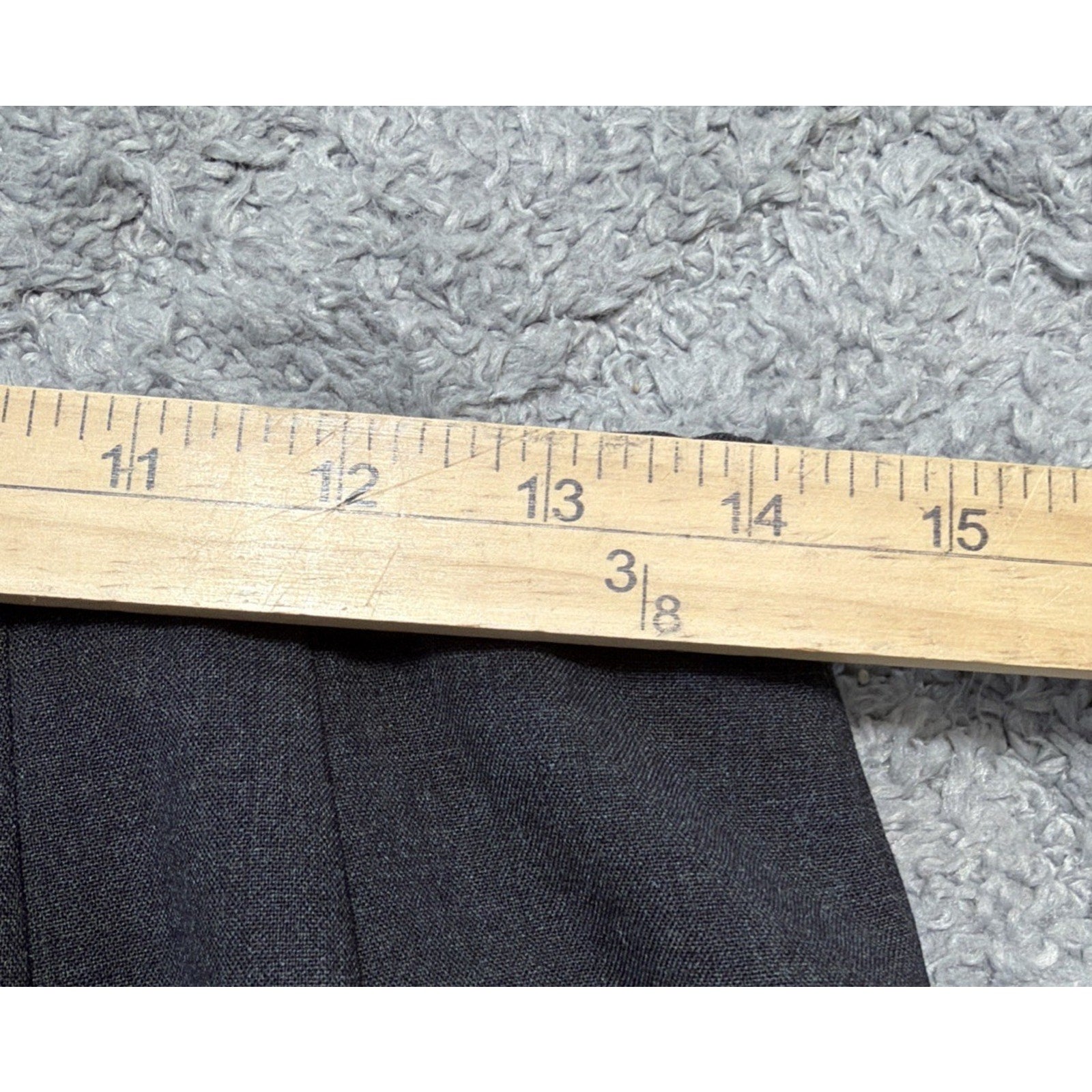 Vintage Talbots Sz 8 Petite Dark Gray Wool Lined Straight Pencil Skirt