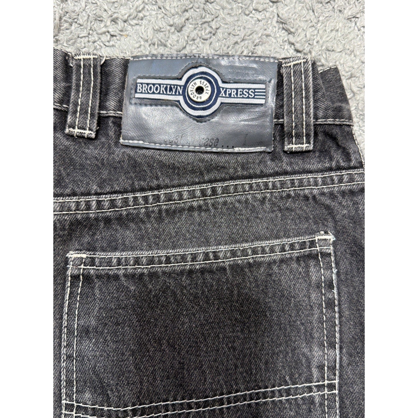 Vintage Brooklyn Xpress Jeans Mens 32 Carpenter Baggy Hip Hop Streetwear Y2K