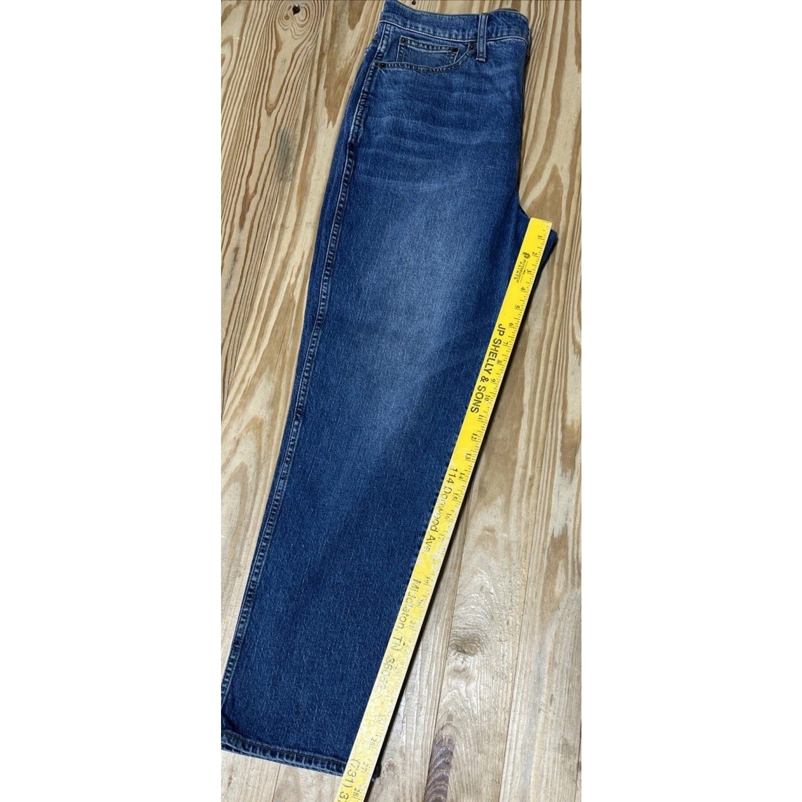 J Crew Jeans Womens 30 Blue Classic Vintage Stretch High Rise Straight
