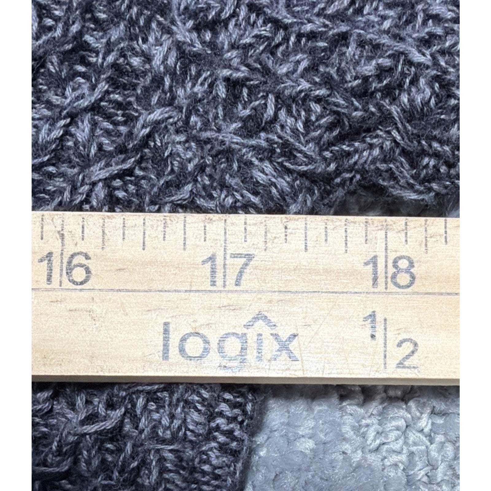 Talbots Woman Size Petite Gray Black Sweater Jacket Cardigan Button Pockets