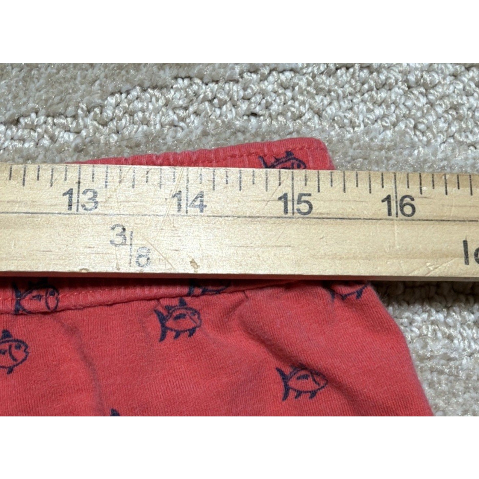 Southern Tide Women's M Coral Skipjack Mid Rise Lounge Shorts Drawstring Fish