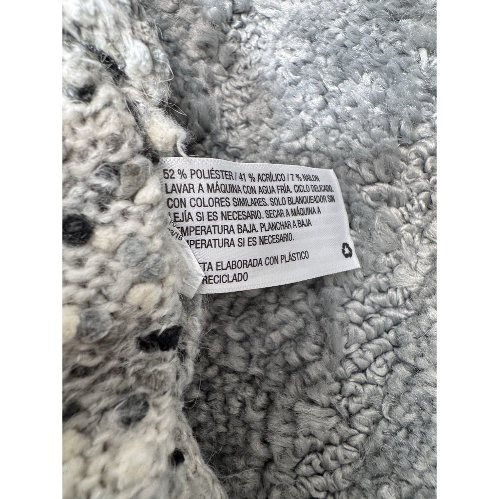 Xhilaration Gray Speckled Criss Cross Back High Low Sweater Oversized Women’s XL