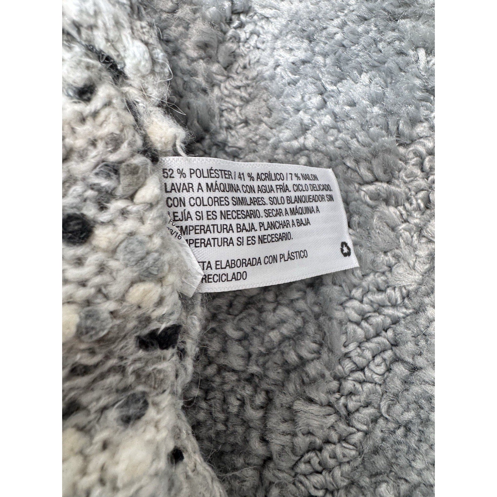 Xhilaration Gray Speckled Criss Cross Back High Low Sweater Oversized Women’s XL