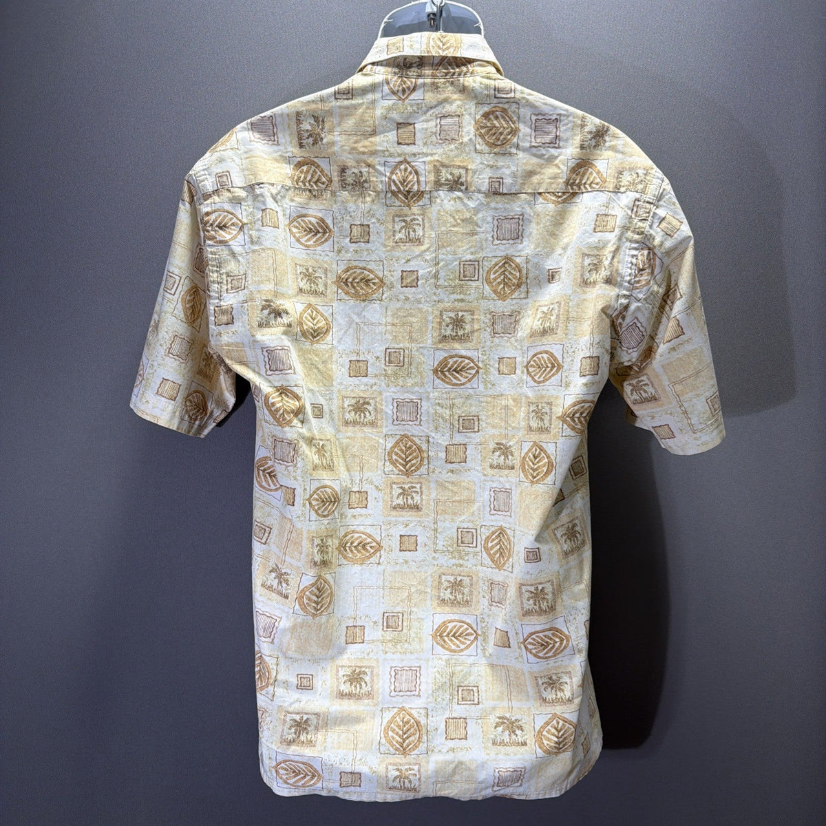 Campia Moda Hawaiian Shirt Mens Button Down Aloha Size S Small Tribal Cotton