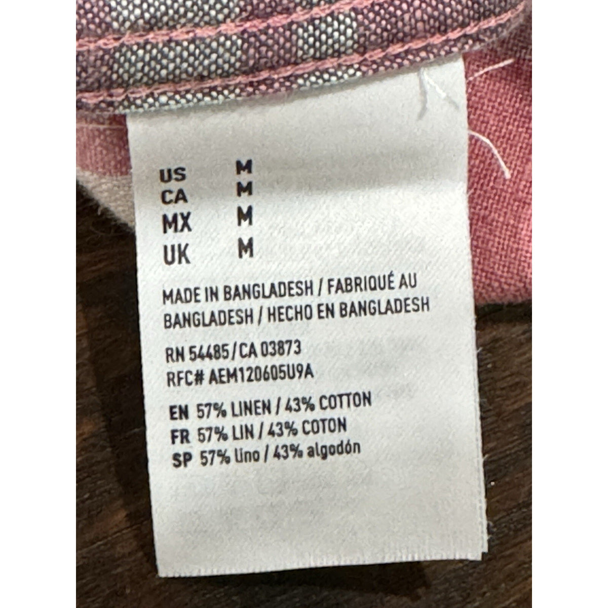 American Eagle Seriously Soft Pink Check Button Down Flannel Size Medium