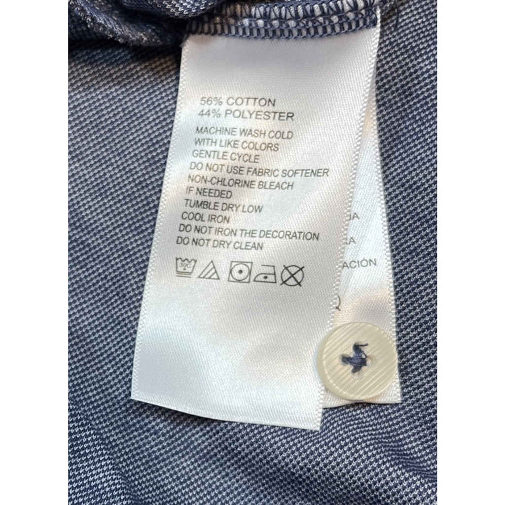 Tommy Bahama Men's Short Sleeve Throne Blue Polo Shirt Size Large