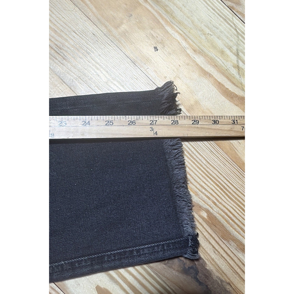 Flying Monkey Black Label Hgh Rise Straight Jeans Womens Size 25 Distressed