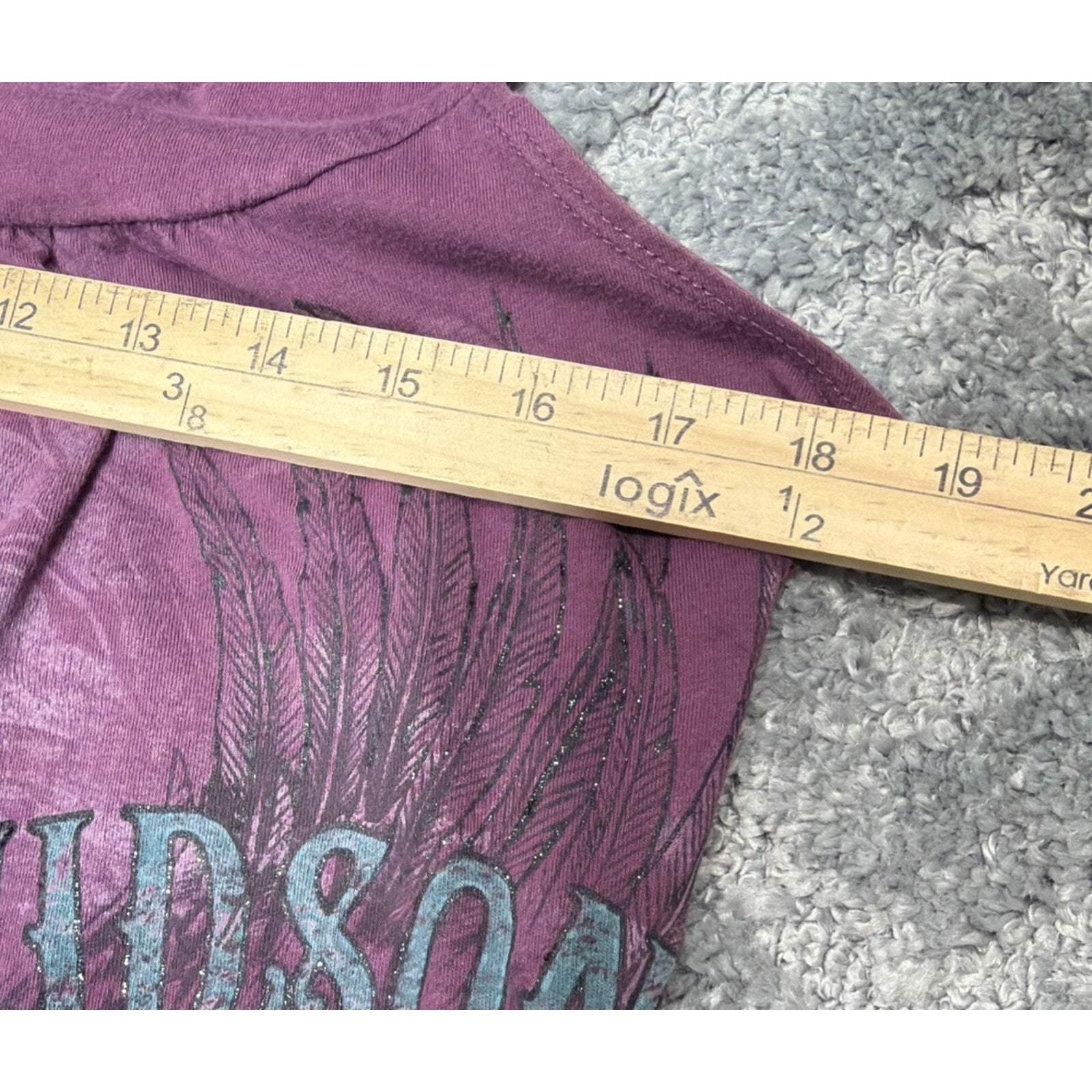 Harley-Davidson Graphics Embellished Purple Tank Top L Made In USA 2014