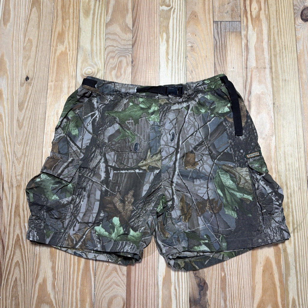 Remington Realtree Hardwoods Convertible Camo Pants Mens Sz M Cargo Zip Off