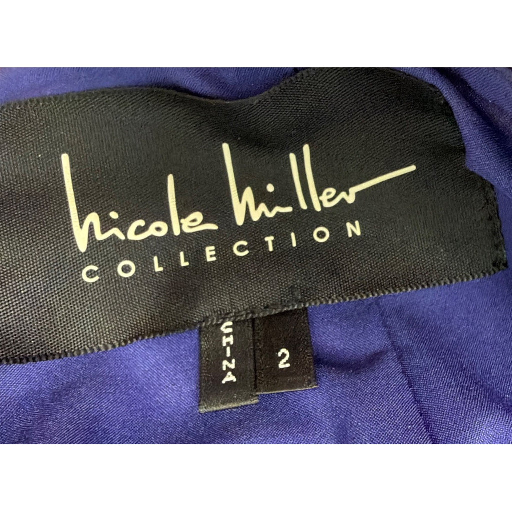 Women's Nicole Miller skirt Size 2 Lined Multi Color Floral Tropical Beach
