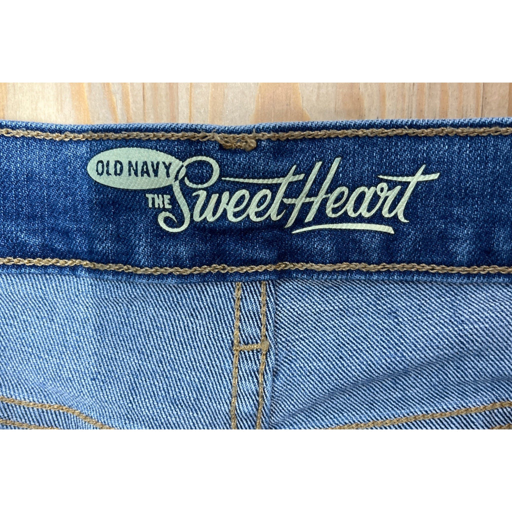 Old Navy Jeans Womens Size 2 The Sweetheart Destressed Curvy Regular Fit Stretch