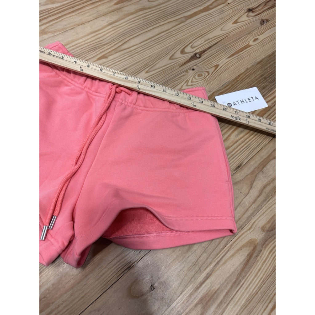 Athleta Terry Sportie Short Pink Heavyweight Women’s Size Small NWT