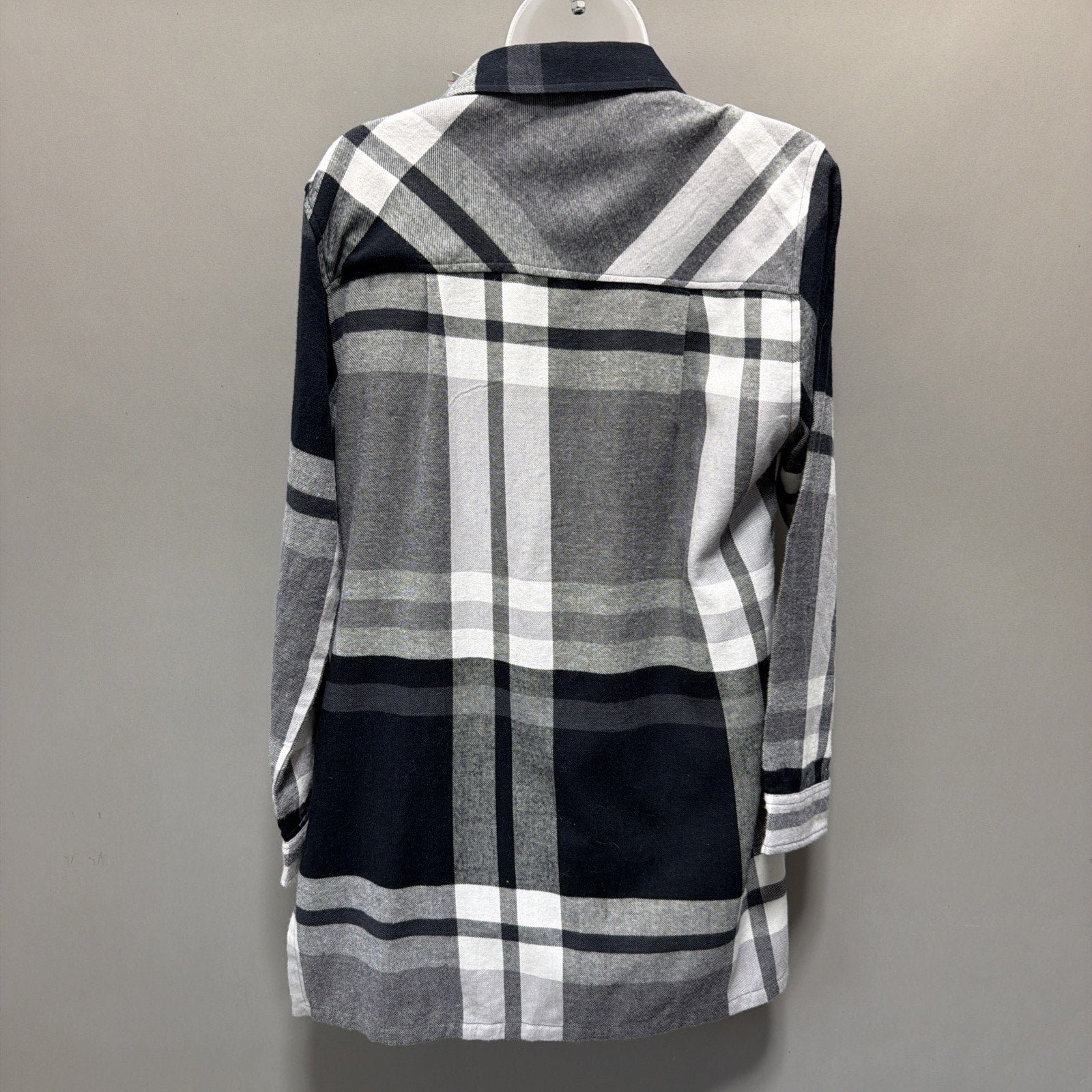New WOMAN'S Small K.E.R.E.N HART Long Sleeve Button Up Flannel Shirt Pockets