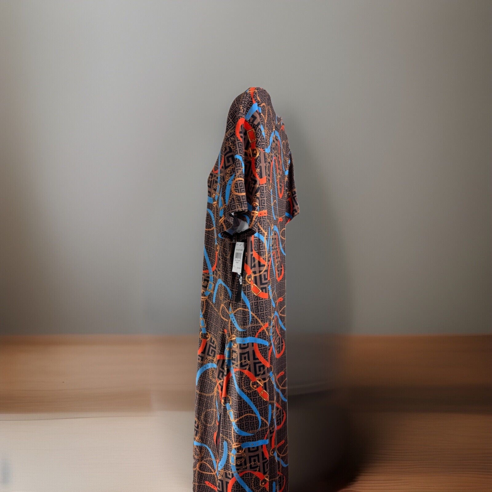 NWT Love 83 Love Yourself Dress Brown Plus 1X High Side Slit