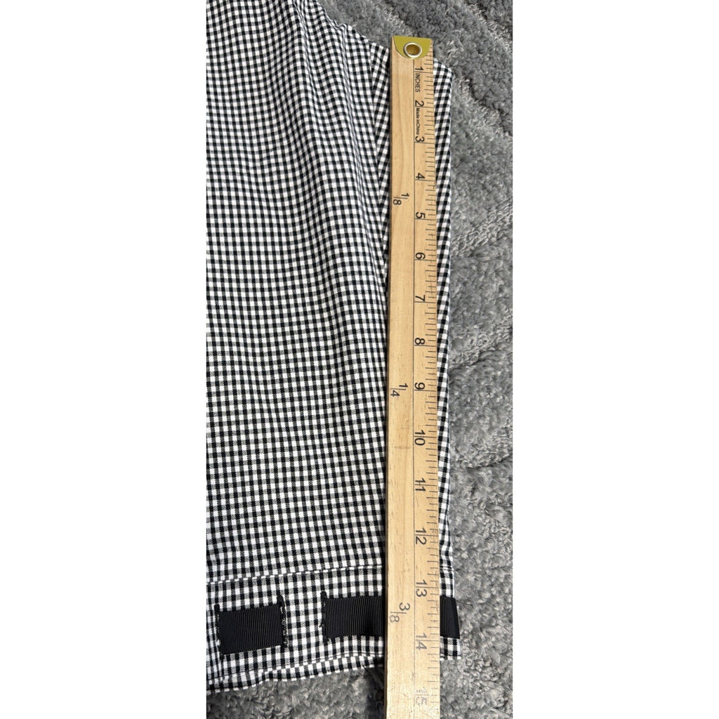R-Q-T Women's Relaxed Capris SZ 16 Black & White Checkered New With Tags