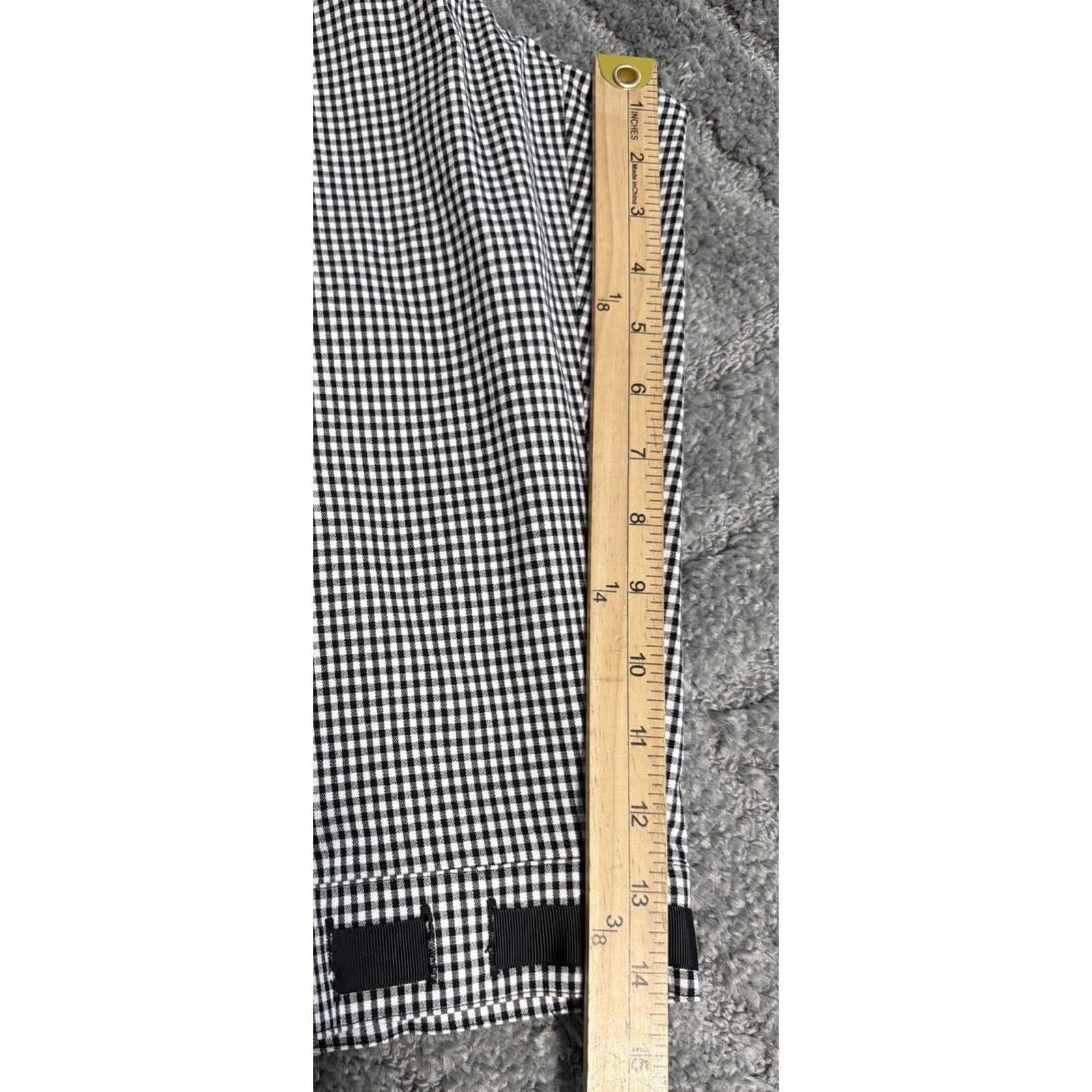 R-Q-T Women's Relaxed Capris SZ 16 Black & White Checkered New With Tags
