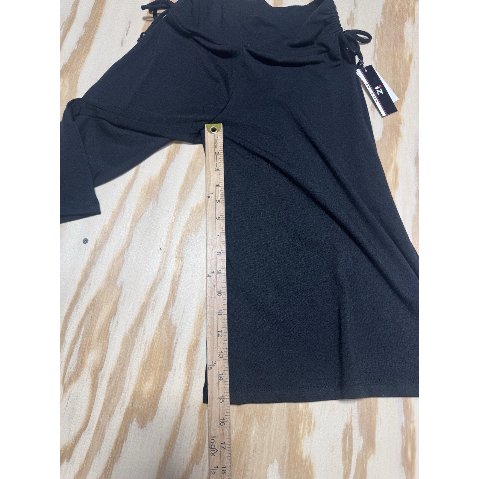 IZ Byer Black Wide Leg Pants Girls Medium 10-12 NWT Pull On Gaucho Culotte