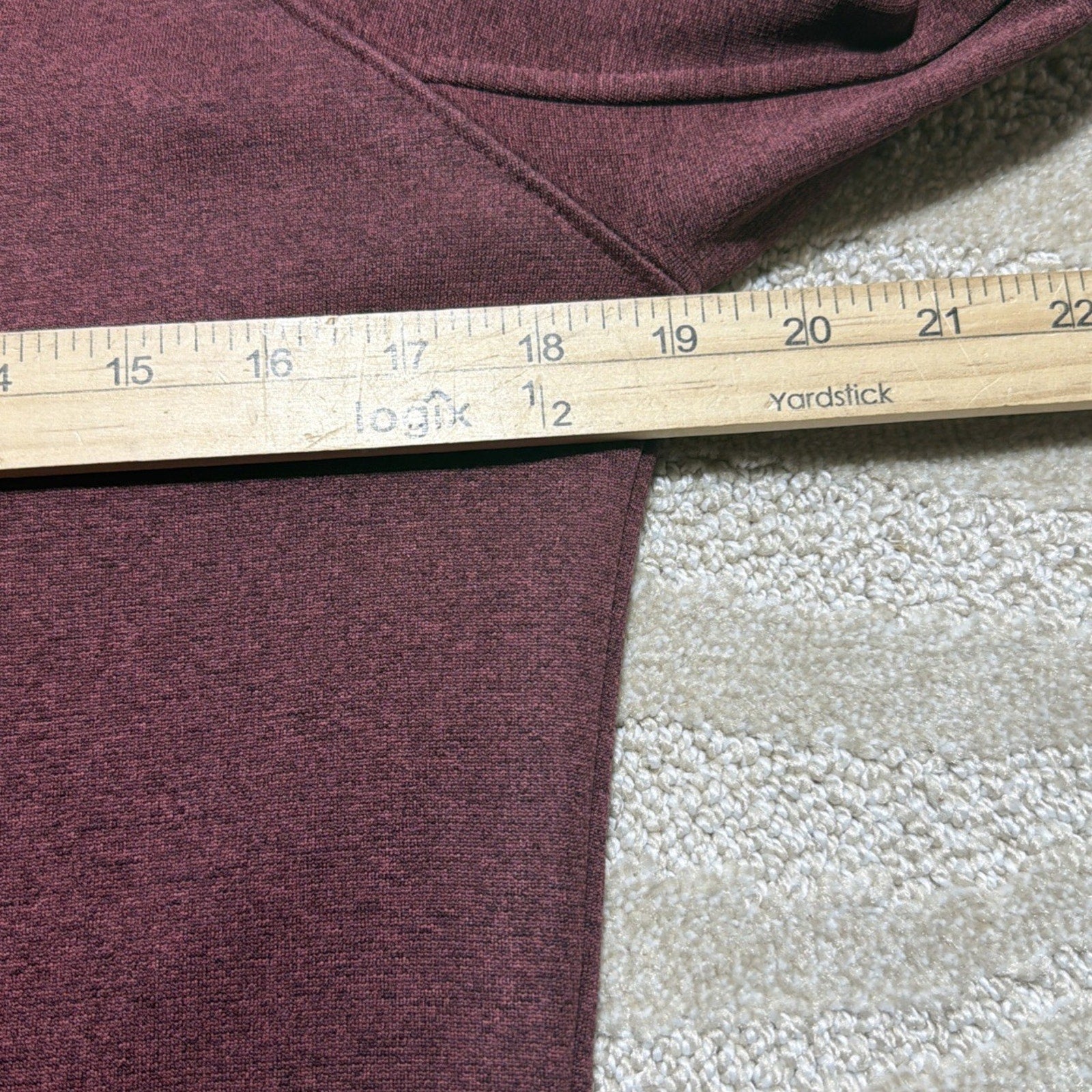The North Face Womens Half Dome Logo Hoodie Jacket Size S Maroon Pullover Mint