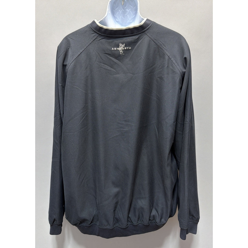 Ashworth Nano Tex Black Windbreaker Golf Men's Size XL Water Resistant