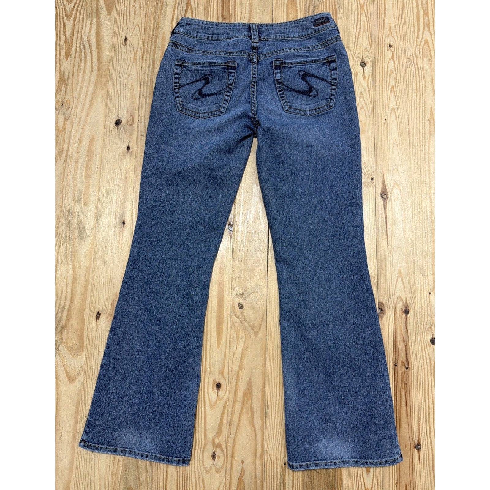 Silver Suki Bootcut Jeans Women's 30 Blue Stretch Denim Mid Rise