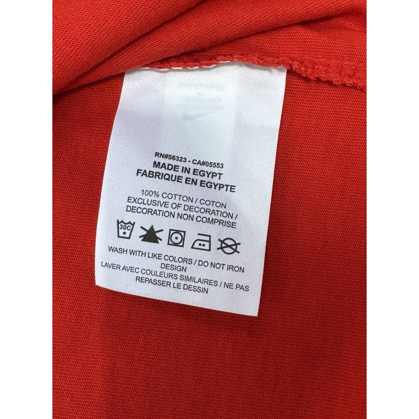 NIKE Classic White Striped Logo Red Cotton Comfort Soft T-Shirt Men’s Size XL