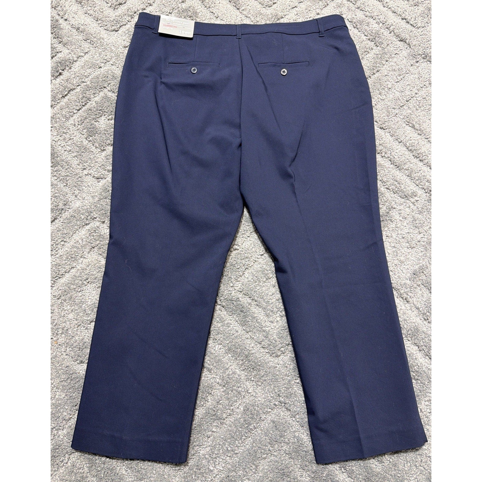 CHRISTOPHER & BANKS The Uptown Pant Navy Blue Slacks Straight Leg Plus 18WP New