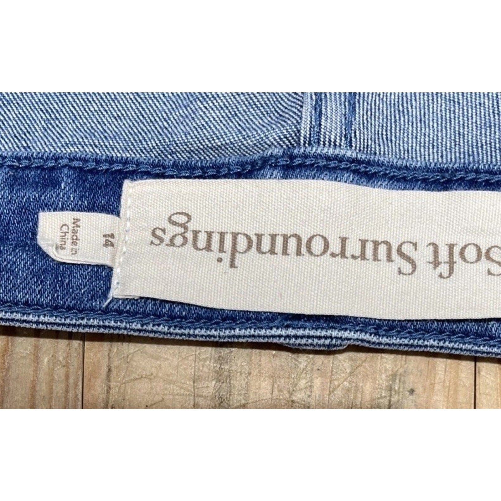 Soft Surroundings, Calais, Ankle Jeans, Size 14, 5-Pocket