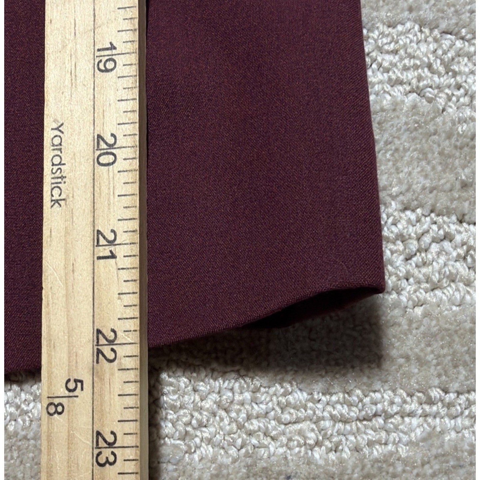 New Worthington ladies wine red suit separates blazer suit jacket size Petite S