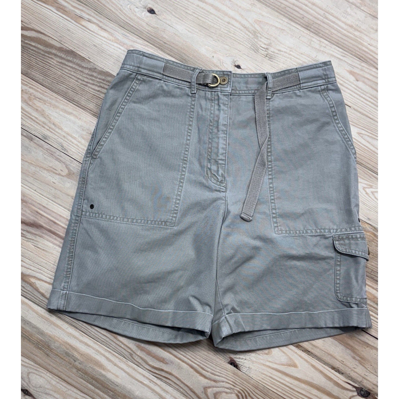 Lauren Ralph Lauren Safari Outfitters Women's 6 Beige Tan Bermuda Shorts Hiking