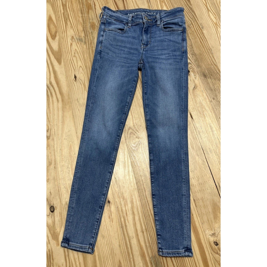 American Eagle Next Level Stretch Jeans Hi-Rise Jegging 2 Short Stretch 26x26
