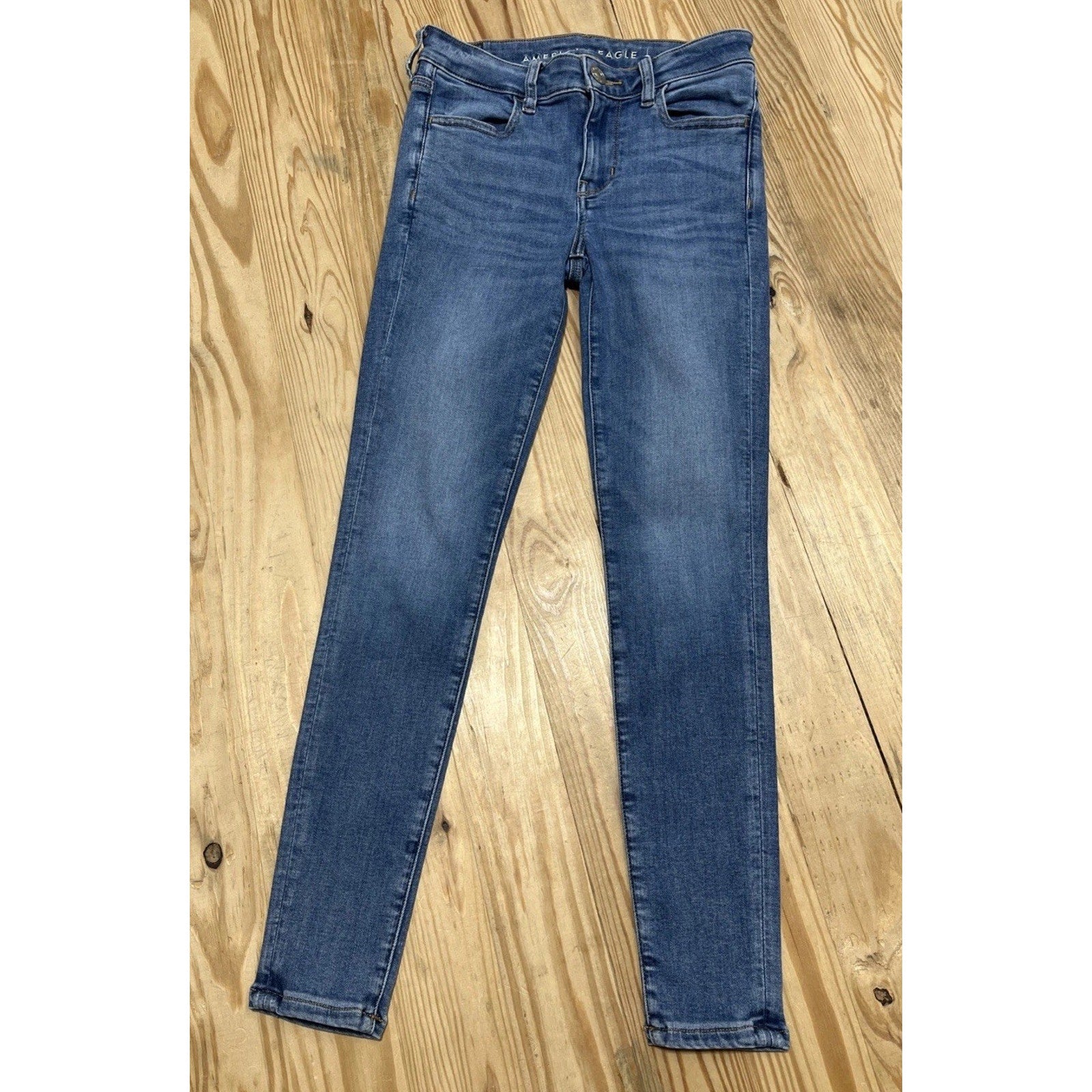 American Eagle Next Level Stretch Jeans Hi-Rise Jegging 2 Short Stretch 26x26