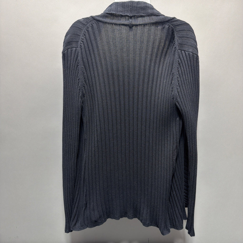 Express Long Sleeve Open Cardigan Size L Black Career Casual Minimalist